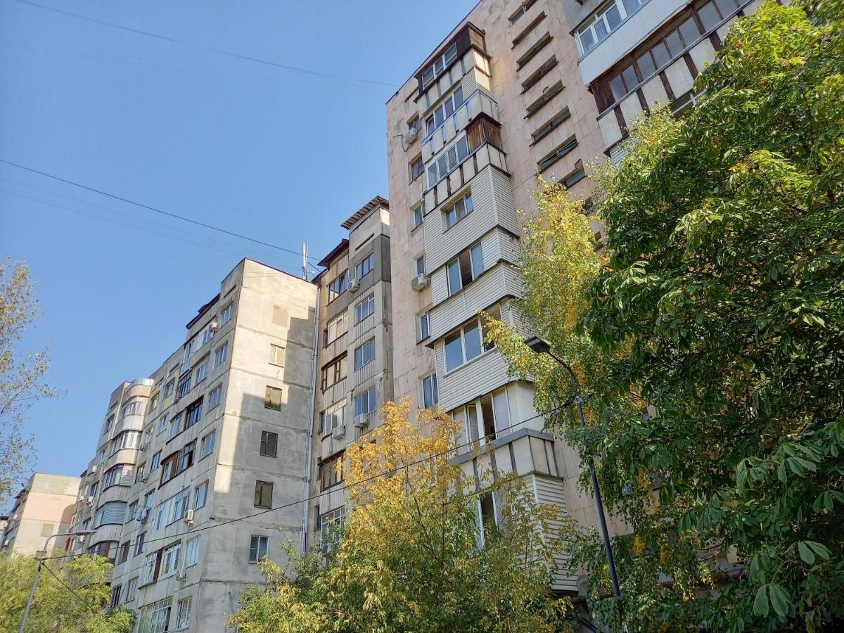 Картина горных вершин Квартира- Mountain view Apartment Алматы Экстерьер фото